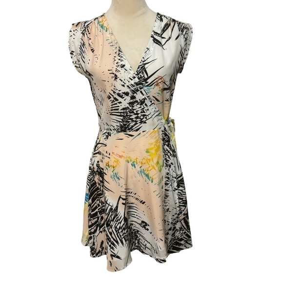 Yumi Kim x REVOLVE Soho Mixer Beach Festival 100% Silk Wrap Mini Dress Size XS - Picture 1 of 10